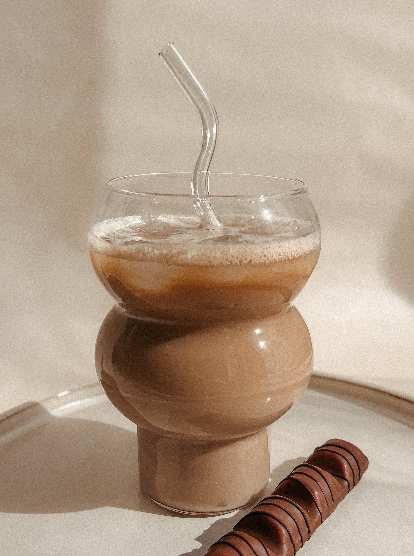 Wavy Trinkhalme aus Glas | 4er Set