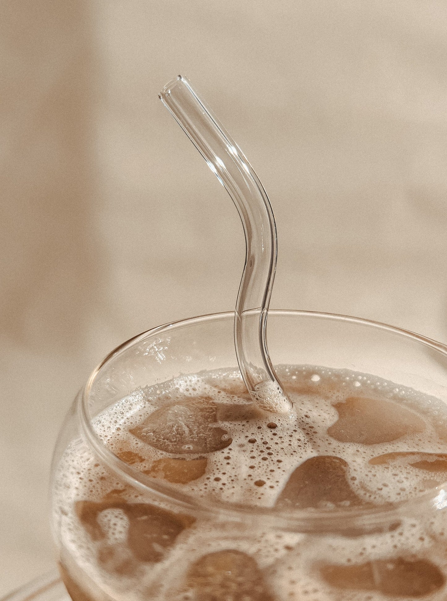 Wavy Glass Straws | set of 4