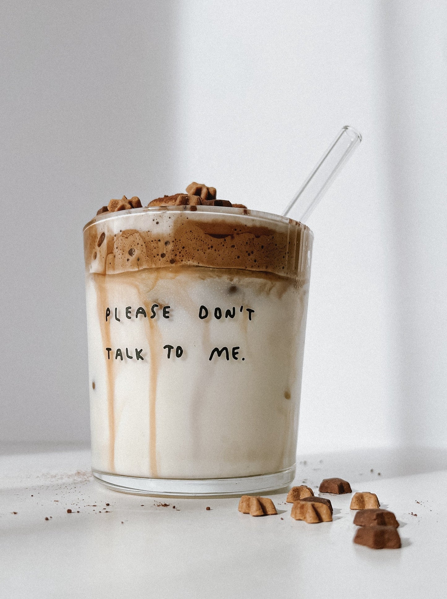"please don't talk to me" Glass | 360ml