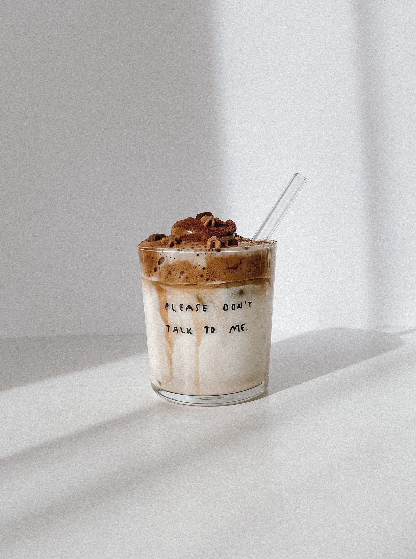 "please don't talk to me" Glass | 360ml