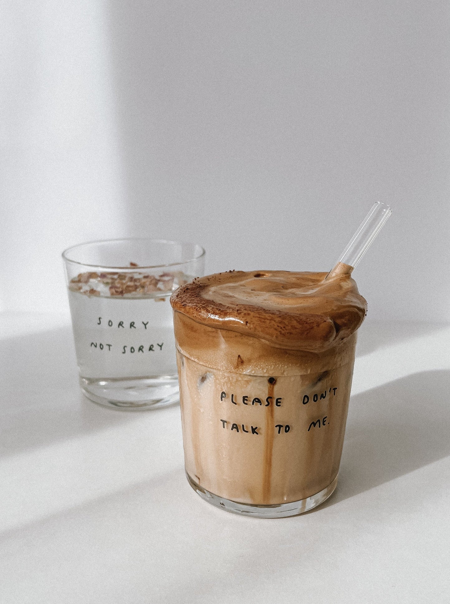"please don't talk to me" Glass | 360ml