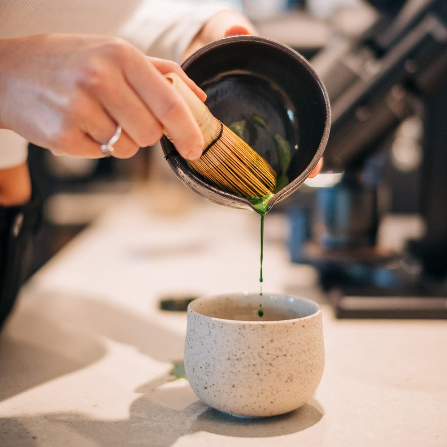 OCHA gelb | handgemachte Teetasse (Matcha)