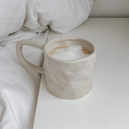 Fantasy Folds Mug | Textured ceramic mug with handle | 350ml