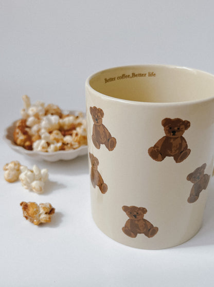 Bear Brew Mug | ceramic cup with little bear | 300ml