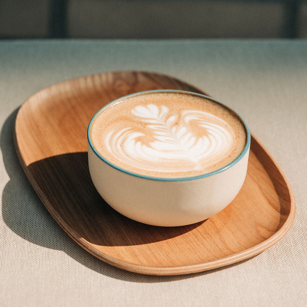 KUMO Flat White Tasse blau