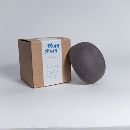 Cappuccino Tasse KUMO grau/schwarz