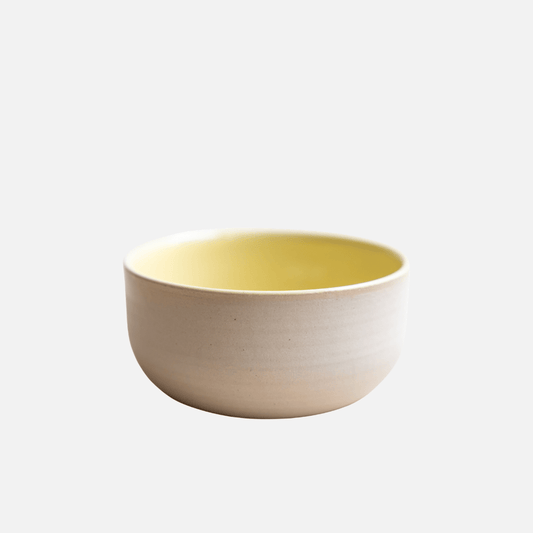 KUMO Flat White gelb | handgemachte Keramiktasse