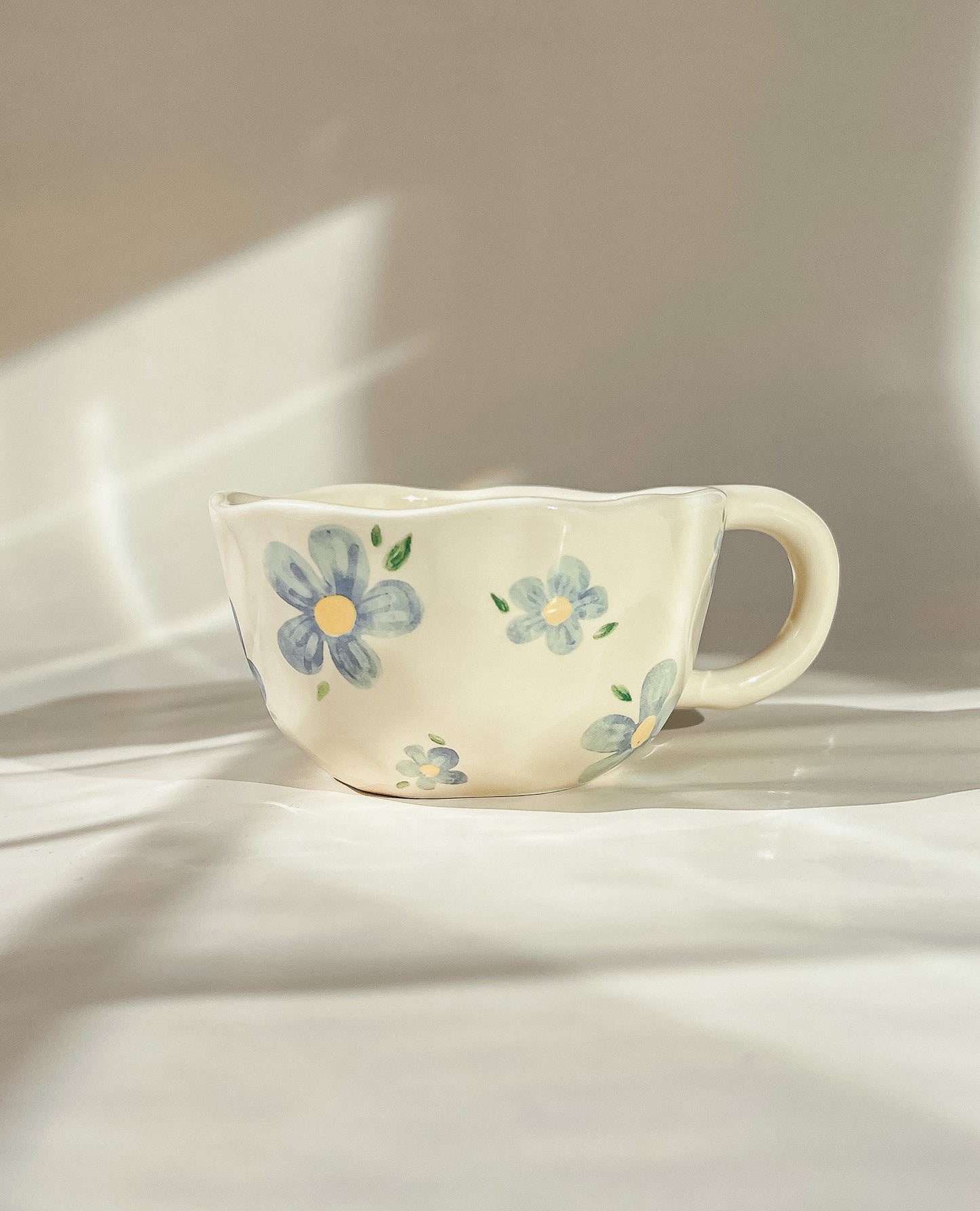 Spring Time Mug | ceramic mug with blue flowers | 250ml